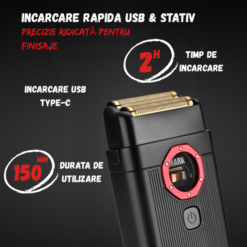 Ingrijire personala si Cosmetice - Aparate & accesorii ingrijire personala - Aparate de ras si tuns - Aparate de ras electrice - Aparat de Ras si Barbierit Electric, Profesional, BIRAI Spider 911, Motor 10.000 RPM - Infinity.ro