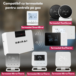 Casa si Gradina - Termice - Centrale termice si accesorii - Accesorii incalzire - BIRAI SmartHeat Hub RF Wireless, WiFi Heating Controller, Boiler & Pump Compatible, Smart Home, White - Infinity.ro