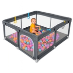 Casa si Gradina - Mobilier - Mobilier copii - Tarcuri copii - Tarc de joaca pentru copii, HappyKID,4 inele ridicare plasa de protectie si usa cu fermoar,dimensiuni 120x120x65cm - Infinity.ro