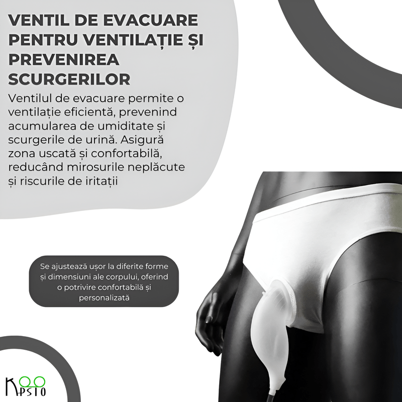 Ingrijire personala si Cosmetice - Ingrijire personala - Igiena intima - Scutece adulti si chiloti incontinenta - Set Chiloti Urinari Barbati Koopsio, Solutie Eficienta Incontinenta Marime 4XL 78-104 - Infinity.ro