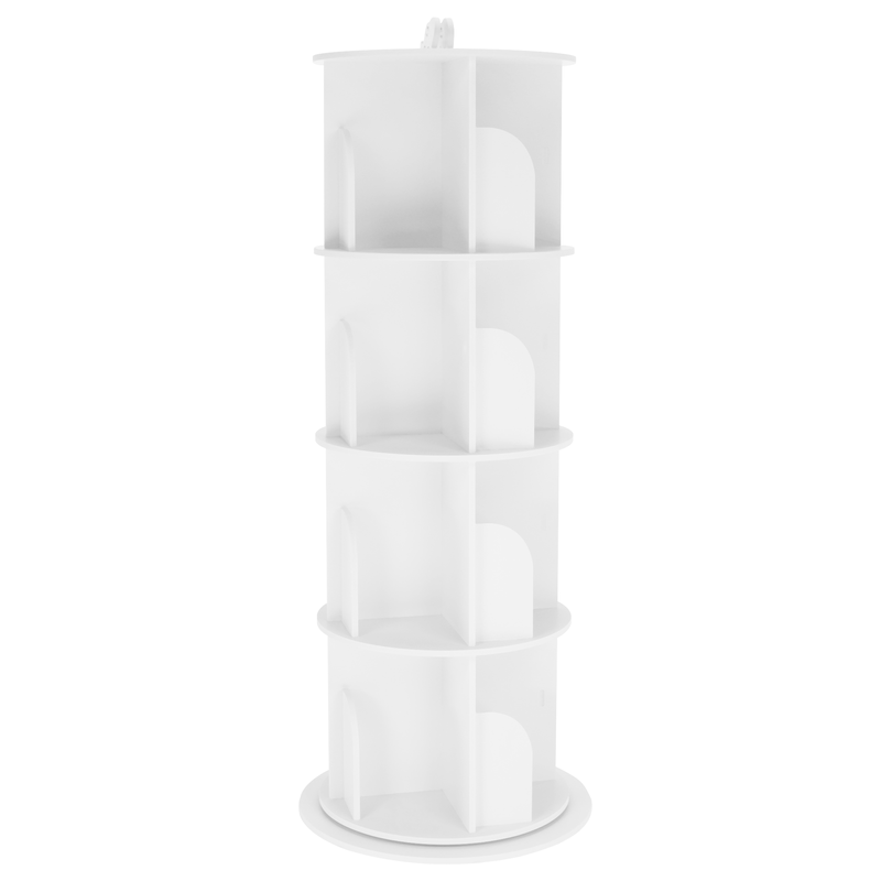 Casa si Gradina - Mobilier - Biblioteci si rafturi - Rafturi - Raft pivotant, 4 polite, alb, ERION TIP 1 + cadou - Infinity.ro