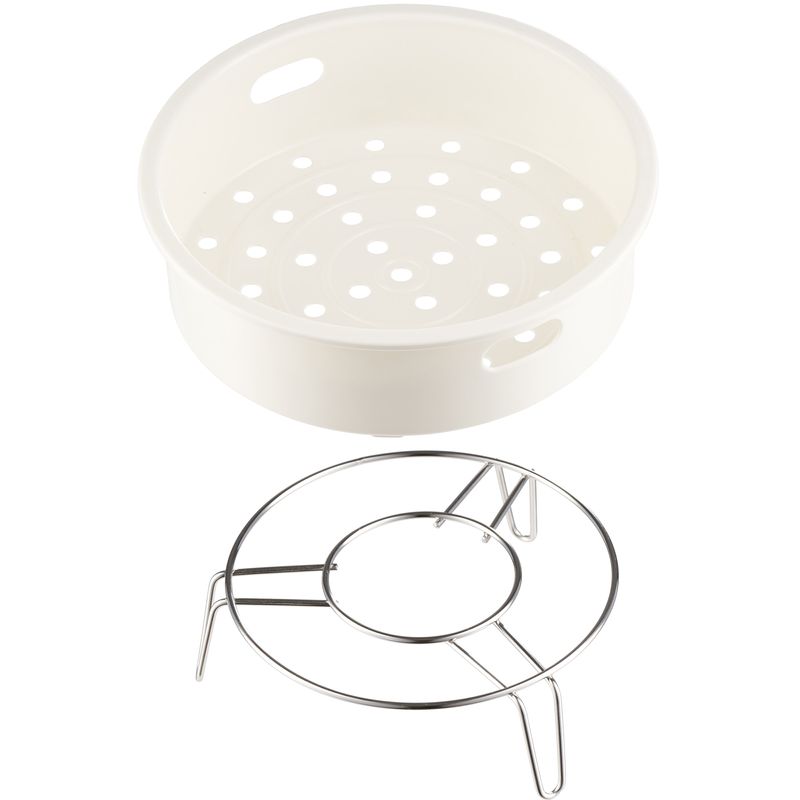 Electronice si Electrocasnice - Electrocasnice bucatarie - Aparate de gatit & desert - Multicooker - Multicooker cu gatire la presiune FRAM FPCK-R57IX, 1100W, 3.7L, presiune max 0.8bar, 10 programe, Argintiu - Infinity.ro