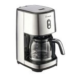 Electronice si Electrocasnice - Electrocasnice bucatarie - Preparare bauturi - Cafetiere - Cafetiera FRAM FCM-915IX, 900W, 1.5l, filtru detasabil si lavabil, functie anti-picurare, Argintiu - Infinity.ro