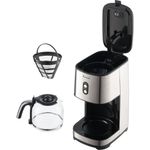 Electronice si Electrocasnice - Electrocasnice bucatarie - Preparare bauturi - Cafetiere - Cafetiera FRAM FCM-915IX, 900W, 1.5l, filtru detasabil si lavabil, functie anti-picurare, Argintiu - Infinity.ro