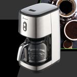 Electronice si Electrocasnice - Electrocasnice bucatarie - Preparare bauturi - Cafetiere - Cafetiera FRAM FCM-915IX, 900W, 1.5l, filtru detasabil si lavabil, functie anti-picurare, Argintiu - Infinity.ro