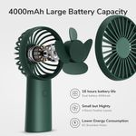 Electronice si Electrocasnice - Climatizare si sisteme de incalzire - Aparate racire aer - Ventilatoare - Ventilator Portabil 4000mAh - JisuLife (FA20X) - Deep Green - Infinity.ro