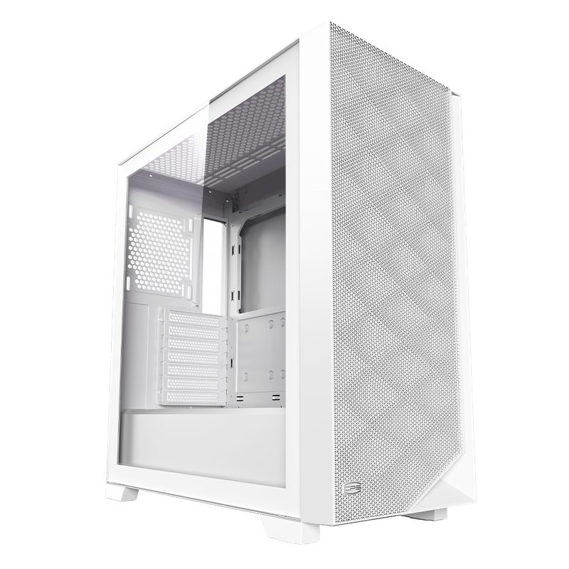 PC, gaming si accesorii - Componente PC - Componente - Carcase PC si server - Carcasa PC PCCOOLER, Middle Tower, ATX, 3 ventilatoare ARGB incluse, Alb - Infinity.ro