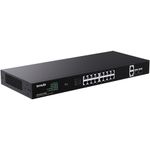 PC, gaming si accesorii - Retelistica - Switch-uri - Switch-uri cu management - Switch PoE+(230W) fara management, 4 preconfigurari, 18×RJ45 1Gbps (16×PoE+), 2×SFP 1Gbps - Infinity.ro