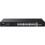 PC, gaming si accesorii - Retelistica - Switch-uri - Switch-uri cu management - Switch PoE+(370W) fara management, 4 preconfigurari, 26×RJ45 1Gbps (24×PoE+), 2×SFP 1Gbps, rack - Infinity.ro