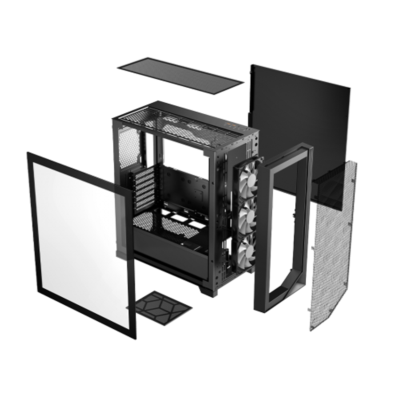 PC, gaming si accesorii - Componente PC - Componente - Carcase PC si server - Carcasa Gaming PCCooler C3 D510, Middle Tower, fara sursa, Negru - Infinity.ro