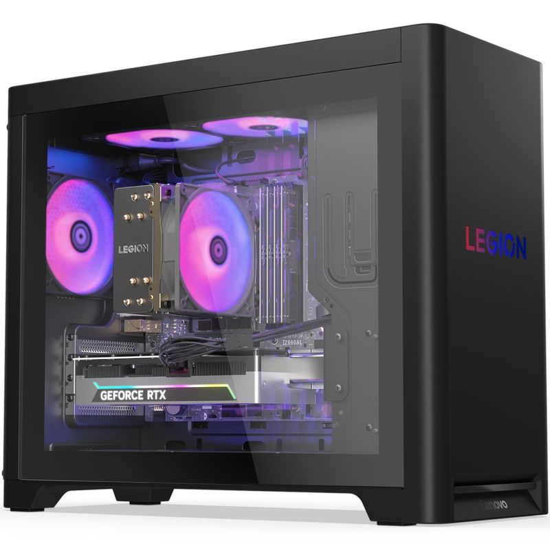 PC, gaming si accesorii - Desktop PC & monitoare - Desktop PC - PC Gaming Lenovo Legion T5 30IAS10, Intel Core Ultra 5 225F, 16GB, 1TB SSD, RTX 5060 8GB, Eclipse Black - Infinity.ro