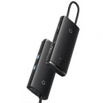 Laptop, Telefoane si Tablete - Telefoane mobile si accesorii - Accesorii Telefoane - Baterii externe - Docking Station Baseus WKQX050101, 5-in-1, HDMI 4K, Negru - Infinity.ro