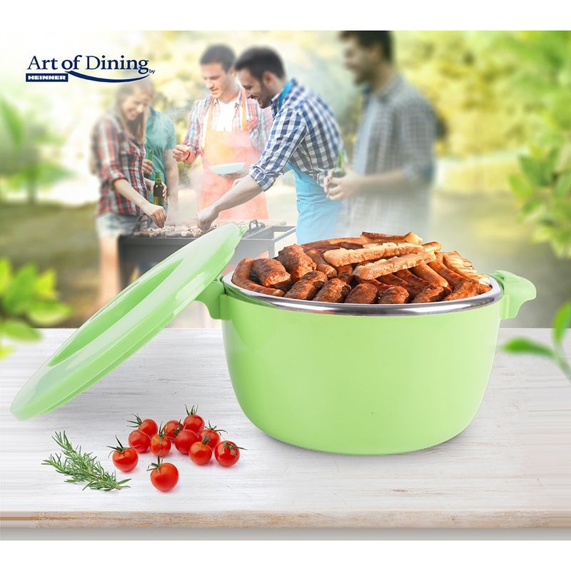 Casa si Gradina - Bucatarie si vesela - Organizare si depozitare bucatarie - Cutii alimentare - Caserola termica Art of dining by HEINNER Nova, 8L, verde - Infinity.ro