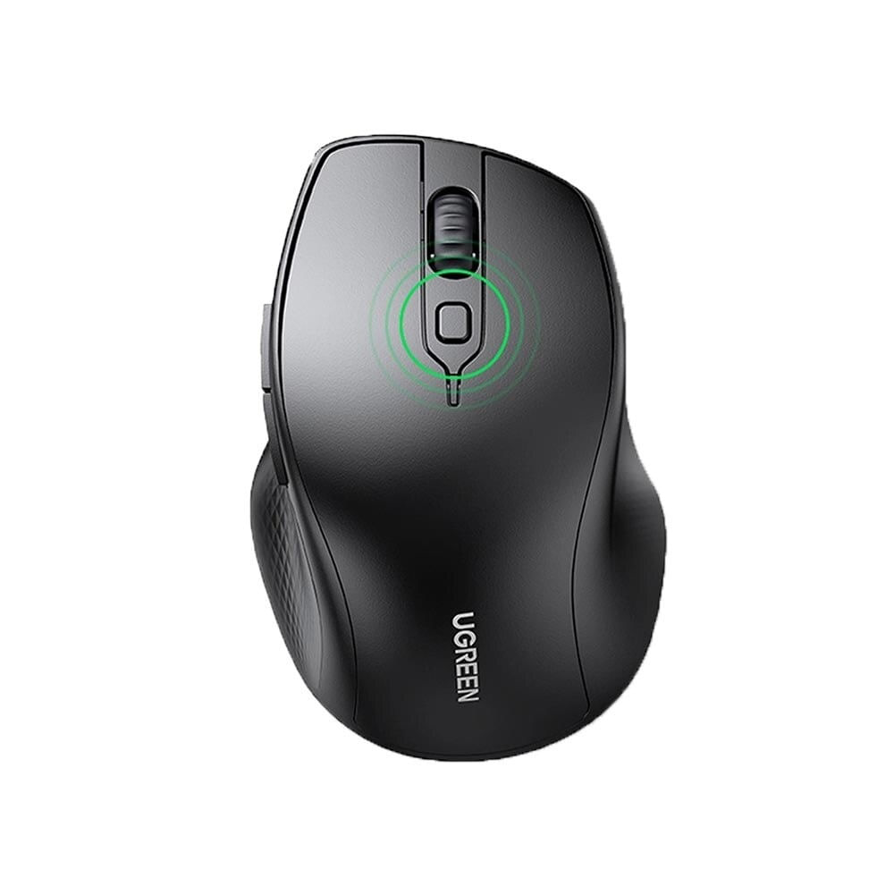 Mouse Wireless, Ugreen MU101, Design Ergonomic, 4000 DPI, 2.4 Ghz, Negru