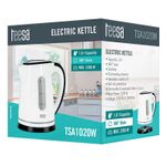 Electronice si Electrocasnice - Electrocasnice bucatarie - Preparare bauturi - Fierbatoare de apa - Fierbator electric cordless 1.8 litri 2200 W alb Teesa - Infinity.ro