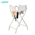 Jucarii, Copii si Bebe - Igiena si ingrijire - Baia bebelusului - Cadite bebe si accesorii baie - Cadita pliabila cu suport metalic U-Grow, 0 luni+, termometru inclus - Infinity.ro