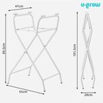 Jucarii, Copii si Bebe - Igiena si ingrijire - Baia bebelusului - Cadite bebe si accesorii baie - Cadita pliabila cu suport metalic U-Grow, 0 luni+, termometru inclus - Infinity.ro
