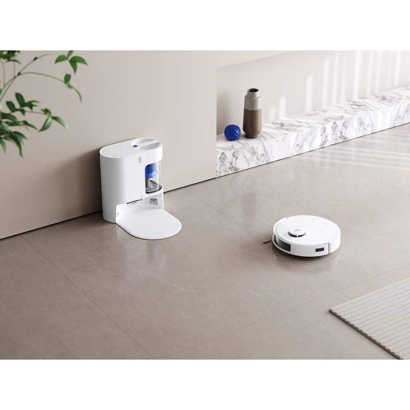 Electronice si Electrocasnice - Ingrijirea locuintei - Aspiratoare - Aspirator robot Ecovacs DEEBOT N20 Plus, mop, autonomie 300 min, statie auto-curatare Pure Cyclone, alb - Infinity.ro