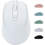 PC, gaming si accesorii - Periferice PC - Mouse - VU-TEK 127 Mouse Wireless Dual mode Bluetooth + WIFI reincarcabil - Alb - Infinity.ro