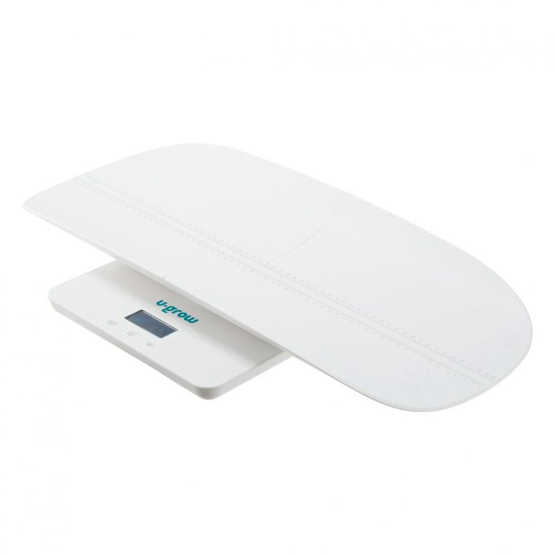 Jucarii, Copii si Bebe - Igiena si ingrijire - Accesorii ingrijire copii - Cantare bebelusi si copii - Cantar digital 2in1 U-Grow UG01-BSB, 100kg, Bluetooth, functie Tara, alb - Infinity.ro