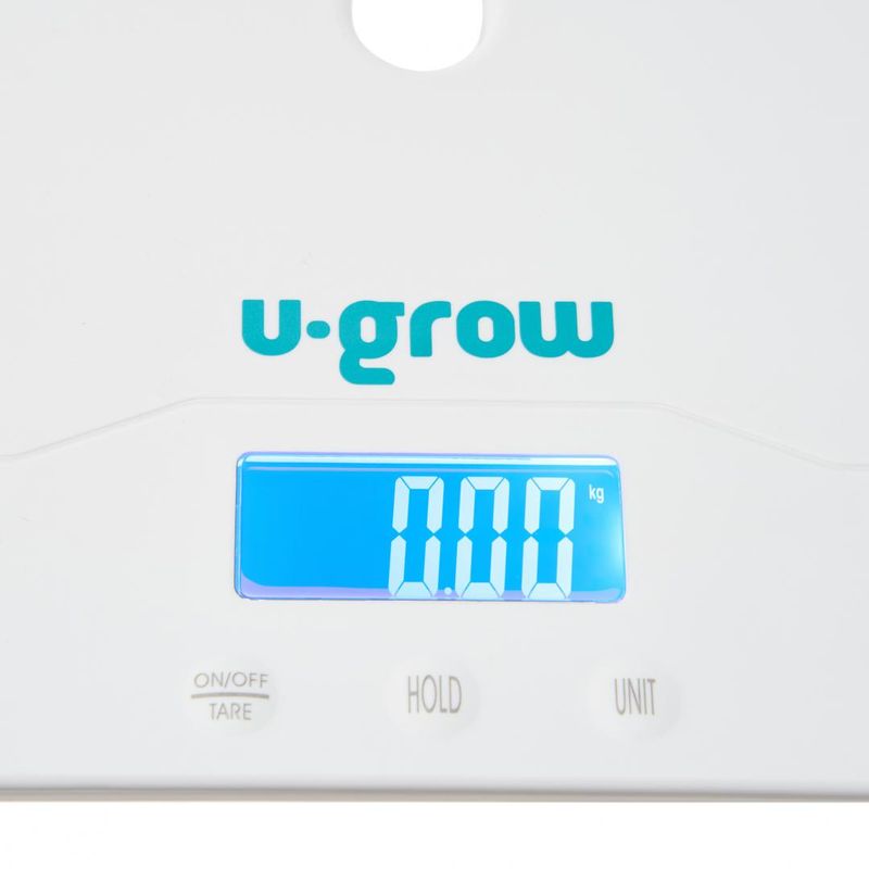 Jucarii, Copii si Bebe - Igiena si ingrijire - Accesorii ingrijire copii - Cantare bebelusi si copii - Cantar digital 2in1 U-Grow UG01-BSB, 100kg, Bluetooth, functie Tara, alb - Infinity.ro