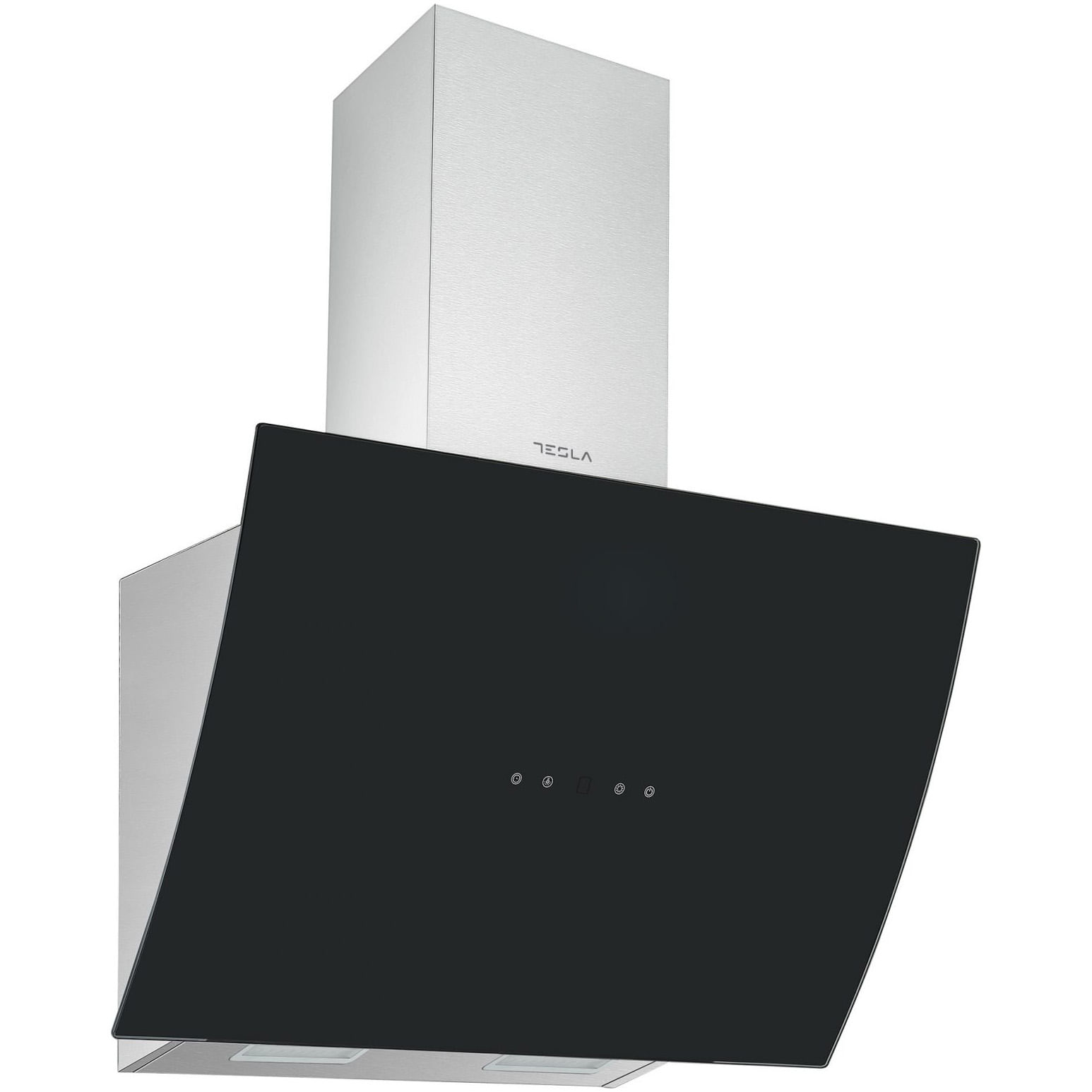 Hota incorporabila decorativa Tesla DD600AXB, Putere de absorbtie 630 mc/h, Senzor control fara atingere, Afisaj LED, 60