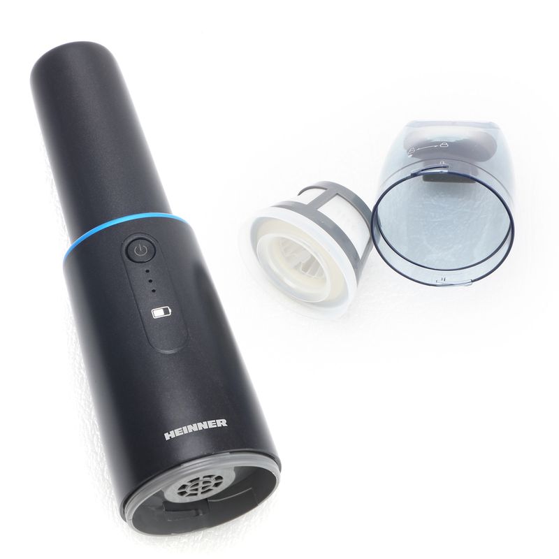 Electronice si Electrocasnice - Ingrijirea locuintei - Aspiratoare - Aspirator de mana Heinner Blackstone HHVC-D7.2BK, 70W, 7.2V, autonomie 12 min, Negru - Infinity.ro