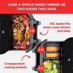 Electronice si Electrocasnice - Electrocasnice bucatarie - Aparate de gatit & desert - Friteuze - Friteuza cu aer cald Instant Pot Vortex Plus 8.5 VersaZone, 1700W, 6 functii, SyncCook & Finish - Infinity.ro