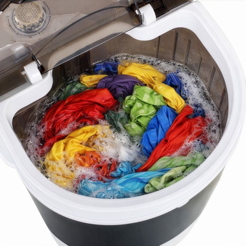 Sport si Outdoor - Camping - Accesorii camping si drumetii - Masina de spalat portabila Adler, 4kg, mini, cu centrifuga - Infinity.ro