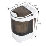 Sport si Outdoor - Camping - Accesorii camping si drumetii - Masina de spalat portabila Adler, 4kg, mini, cu centrifuga - Infinity.ro