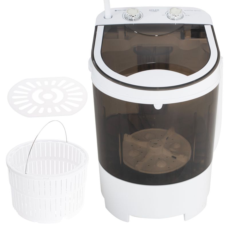 Sport si Outdoor - Camping - Accesorii camping si drumetii - Masina de spalat portabila Adler, 4kg, mini, cu centrifuga - Infinity.ro