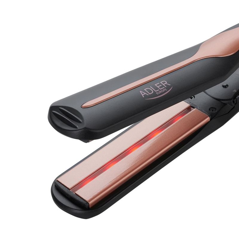Ingrijire personala si Cosmetice - Aparate & accesorii ingrijire personala - Hair styling - Placi de indreptat parul - Placa de indreptat parul Adler, placi ceramice, tehnologie infrarosu, 120W, temperatura reglabila - Infinity.ro
