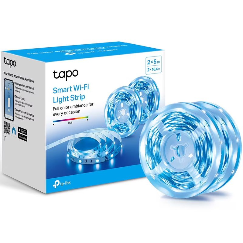 Casa si Gradina - Corpuri si surse de iluminat - Benzi LED - Pachet 2 benzi LED RGB inteligente TP-LINK Tapo L900-10, Wi-Fi, 2100 lm, 2x5m - Infinity.ro