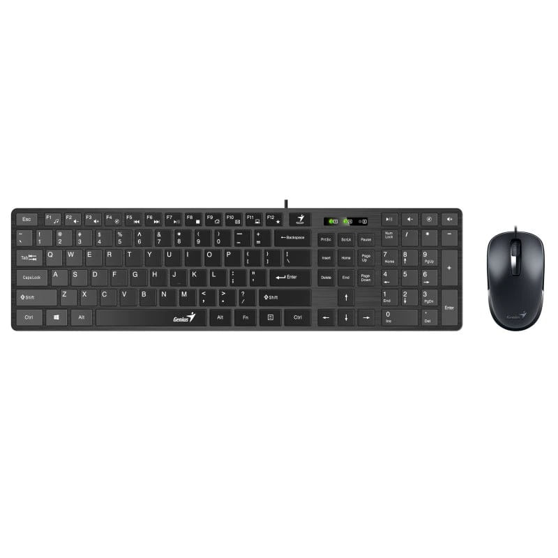 PC, gaming si accesorii - Periferice PC - Tastaturi - Tastatura + Mouse, Genius, SlimStar C126 HU - Infinity.ro