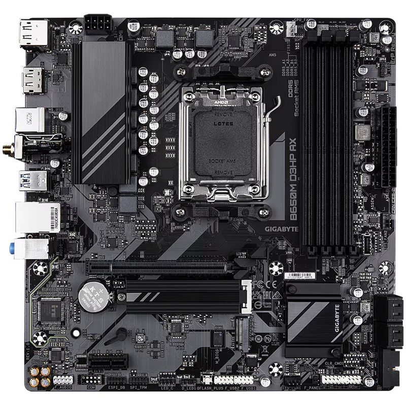 PC, gaming si accesorii - Componente PC - Componente - Placi de baza - Placa de baza Gigabyte B650M D3HP AX, AMD B650, Socket AM5, mATX - Infinity.ro