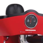 Electronice si Electrocasnice - Electrocasnice bucatarie - Preparare bauturi - Espressoare - Espressor manual Heinner HEM-200RD, 800W, 3.5 bar, filtru inox, 250 ml, Rosu - Infinity.ro