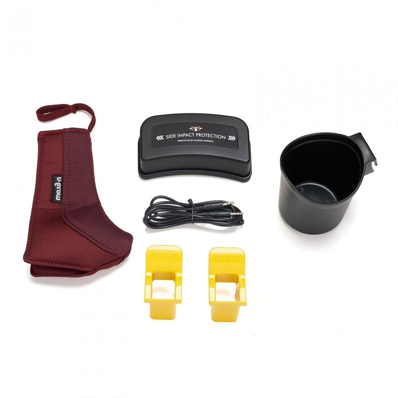 Jucarii, Copii si Bebe - Carucioare si articole de transport - Scaune auto copii - Scaun auto U-Grow Goldfix Plus UG-VTN40RD, i-Size 76-150cm, Bluetooth, rosu - Infinity.ro