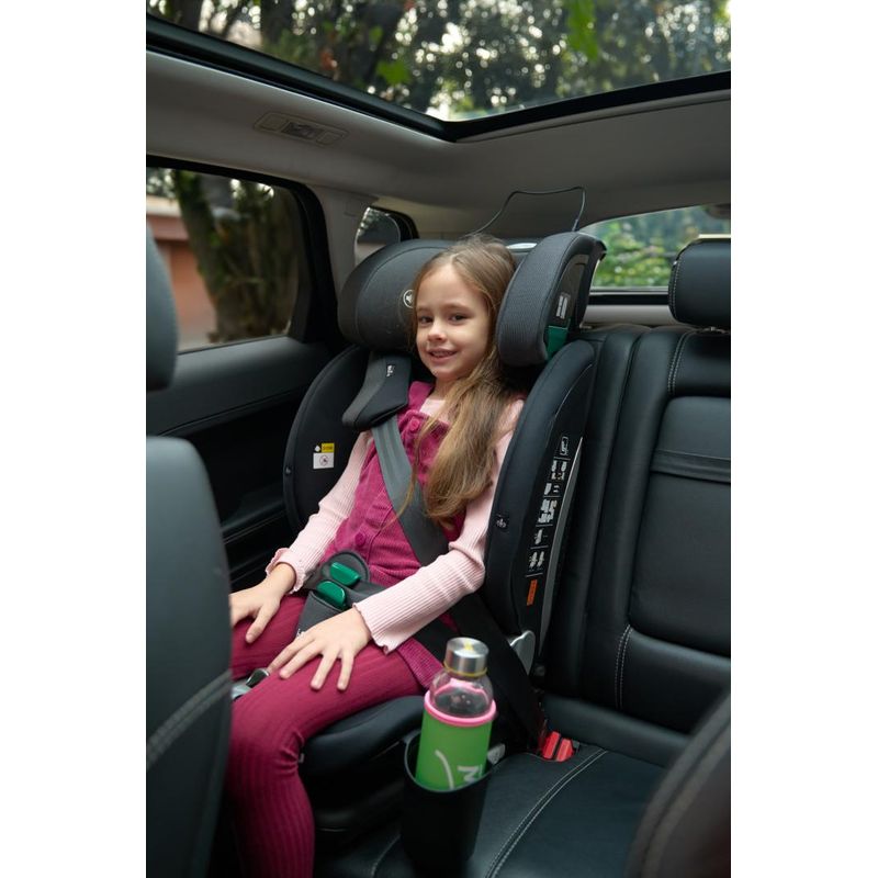 Jucarii, Copii si Bebe - Carucioare si articole de transport - Scaune auto copii - Scaun auto U-Grow Goldfix Plus UG-VTN40BK, i-Size 76-150cm, Bluetooth, negru - Infinity.ro