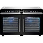 Electronice si Electrocasnice - Electrocasnice bucatarie - Aparate de gatit & desert - Aparate de gatit cu aburi - Deshidrator fructe si legume Heinner DualDry Elite HFD-KDDB1400BKSS, 1400W, 16 tavi inox, Dubla compartimentare, Negru - Infinity.ro