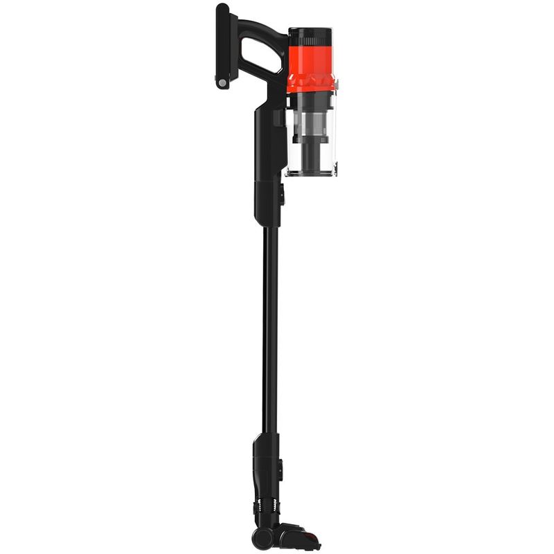 Electronice si Electrocasnice - Ingrijirea locuintei - Aspiratoare - Aspirator vertical Heinner HSVC-MBDB200OR, 200W, Motor BLDC, Filtru HEPA, Negru/Rosu - Infinity.ro
