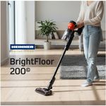 Electronice si Electrocasnice - Ingrijirea locuintei - Aspiratoare - Aspirator vertical Heinner HSVC-MBDB200OR, 200W, Motor BLDC, Filtru HEPA, Negru/Rosu - Infinity.ro