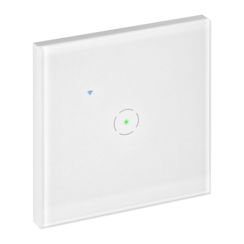 Casa si Gradina - Electrice - Distributie electrica si comanda - Intrerupatoare - Intrerupator inteligent simplu cu touch ORNO OR-SH-17200/W, Cu Nul, indicator LED noapte/zi, 10A, Alb - Infinity.ro