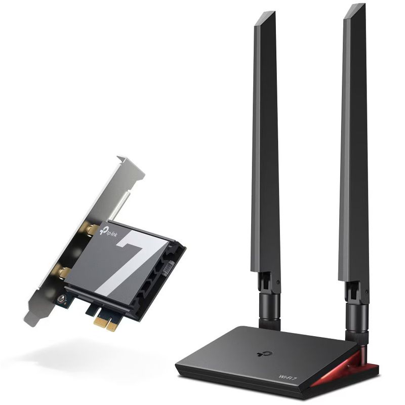 PC, gaming si accesorii - Retelistica - Placi de retea - Placa de retea wireless TP-LINK TBE550E Tri-Band Wi-Fi 7 - Infinity.ro