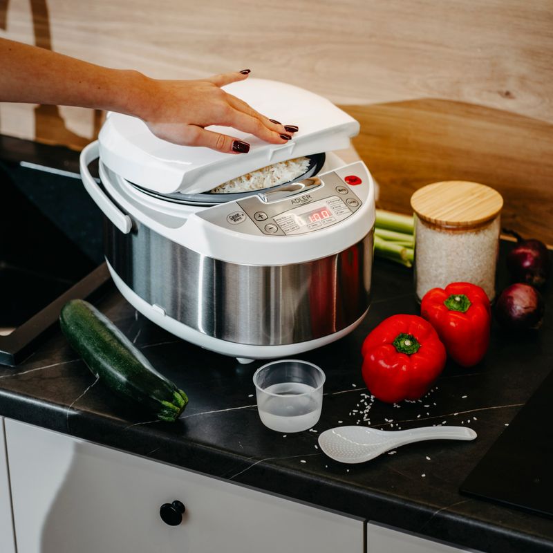 Casa si Gradina - Bucatarie si vesela - Vase pentru gatit - Oale sub presiune - Multicooker 6 in 1 Adler AD 6420, 700W, Vas antiaderent, Multicolor - Infinity.ro