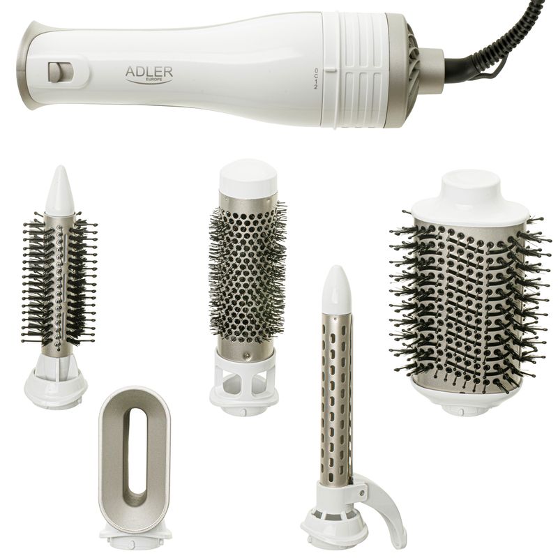 Ingrijire personala si Cosmetice - Aparate & accesorii ingrijire personala - Hair styling - Perii de par electrice - Uscator de par 5 in 1 Adler AD2027wc, 1200W, peri interschimbabili, aer rece - Infinity.ro