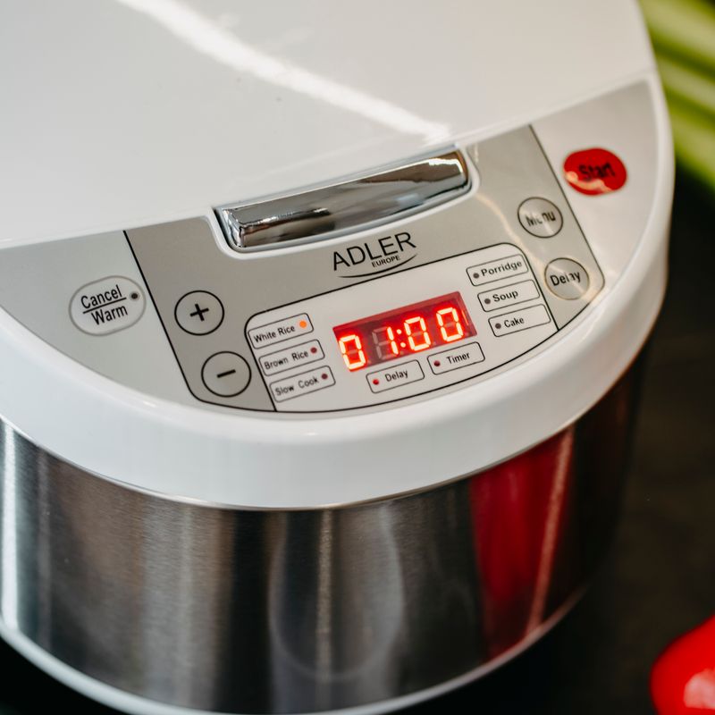 Casa si Gradina - Bucatarie si vesela - Vase pentru gatit - Oale sub presiune - Multicooker 6 in 1 Adler AD 6420, 700W, Vas antiaderent, Multicolor - Infinity.ro