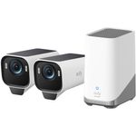 Casa si Gradina - Electrice - Smart Home - Camere de supraveghere - Sistem de supraveghere wireless eufyCam S3 Pro HomeBase 3 cu 2 camere eufy S3 Pro, 8MP, 4K UHD 3840x2160, Max Color Nigh - Infinity.ro