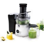 Electronice si Electrocasnice - Electrocasnice bucatarie - Preparare bauturi - Storcatoare de fructe - Storcator de fructe Heinner Pearlwhite HSF-K1000DCWP, 1000W, Motor DC, Tub 84mm, Alb perlat - Infinity.ro