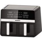 Electronice si Electrocasnice - Electrocasnice bucatarie - Aparate de gatit & desert - Friteuze - Friteuza cu aer cald dubla Heinner HAF-K10DB24BK, 2400W, 9.5L, Negru - Infinity.ro