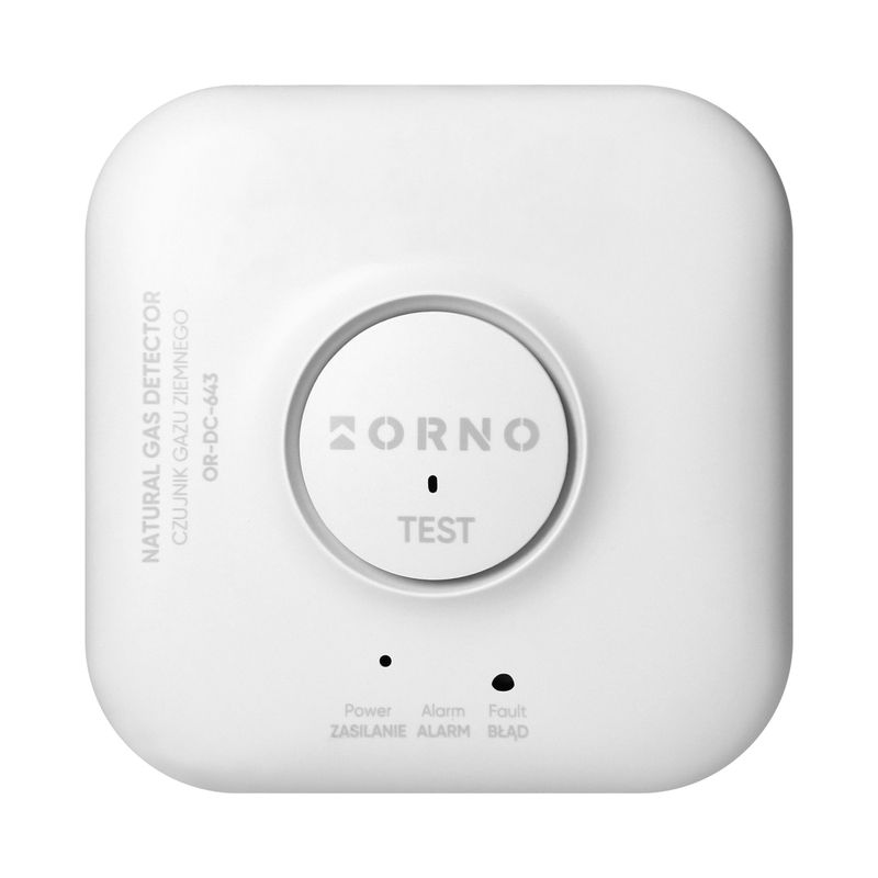 Casa si Gradina - Electrice - Smart Home - Centrale si module smart home - Detector Gaz Metan Smart ORNO OR-DC-643, Wi-Fi Tuya, Bluetooth, Alarma sonora si vizuala, Alb - Infinity.ro